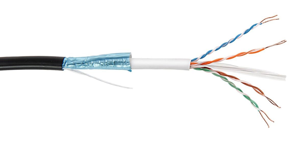 COMMSCOPE NETCONNECT CAT6 UTP PE EXTERNAL CABLE 500M BLACK