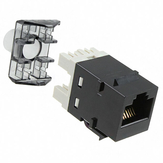 COMMSCOPE NETCONNECT CAT6 UTP SL KEYSTONE JACK BLACK