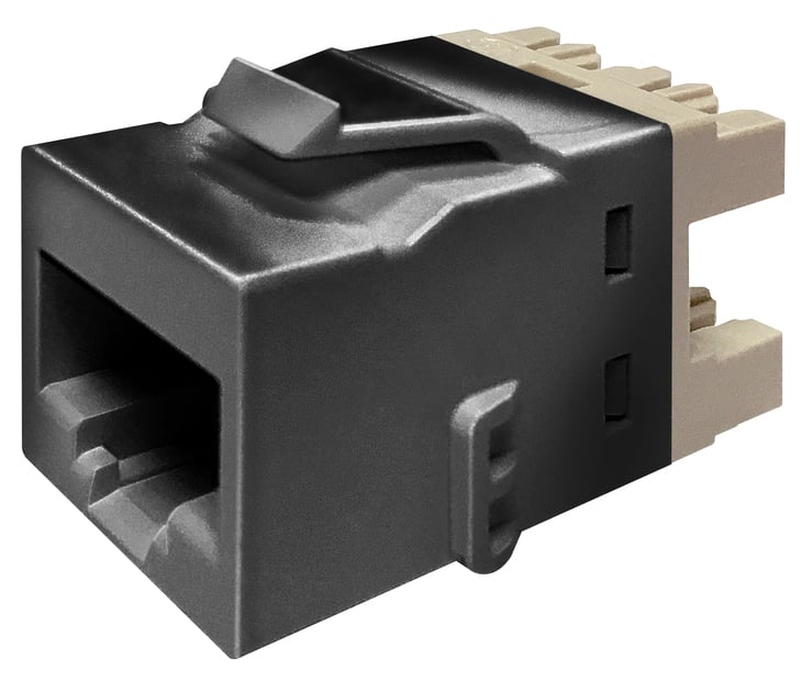 COMMSCOPE NETCONNECT CAT6 KL UTP JACK BLACK 