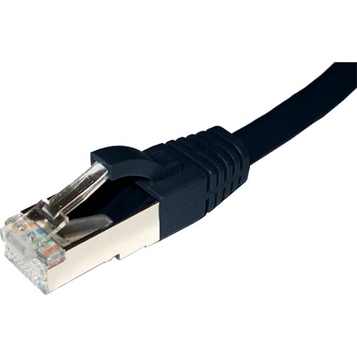 Assynia Cat6A S/STP Slimline Patch Lead, LSZH, 3m, Black