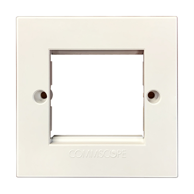 COMMSCOPE NETCONNECT SINGLE GANG 50X50 FACEPLATE     
