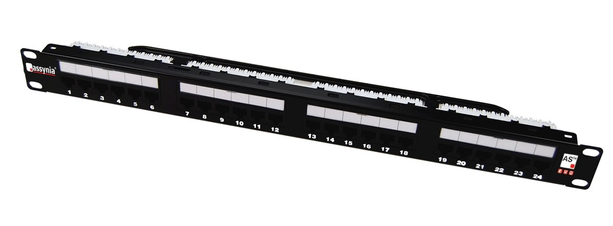 ASSYNIA CAT5E 1U 24PORT PATCH PANEL    