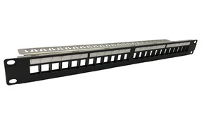 ASSYNIA EVO 1U 24PORT PATCH PANEL C6A - UNLOADED 