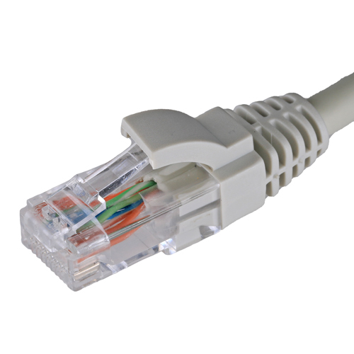 Assynia Cat5e U/UTP Slimline Patch Lead, LSZH, 0.5m, Grey