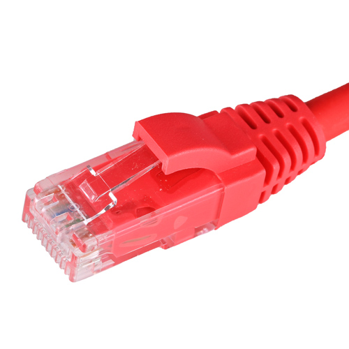 Assynia Cat5e U/UTP Slimline Patch Lead, LSZH, 0.5m, Red