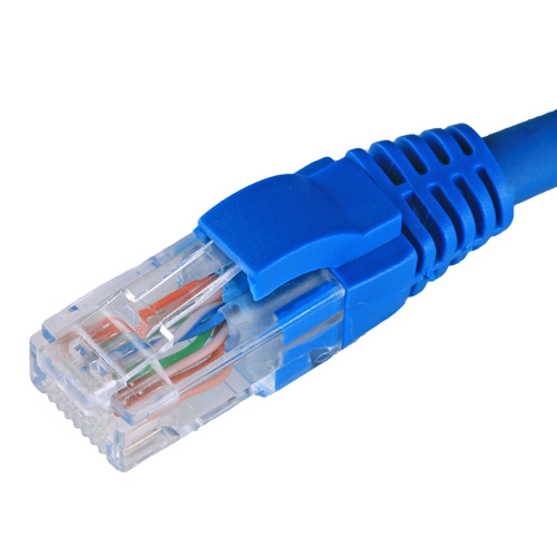 Assynia Cat5e U/UTP Slimline Patch Lead, LSZH, 1m, Blue