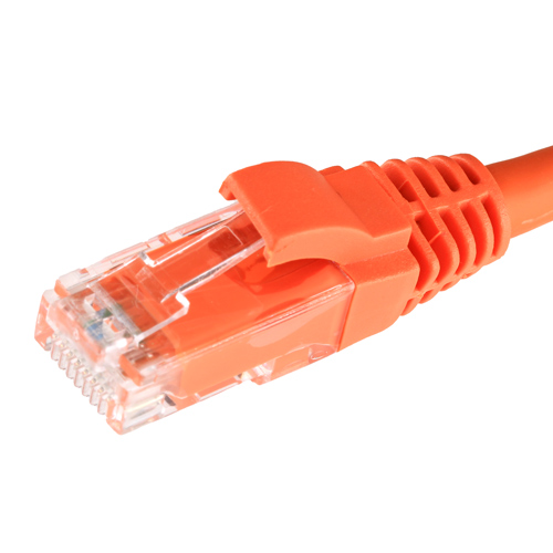 Assynia Cat5e U/UTP Slimline Patch Lead, LSZH, 1m, Orange