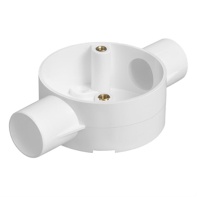 20MM PVC CONDUIT THROUGH BOX BLACK