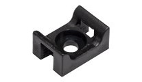CABLE TIE CRADLE BLACK LARGE PACK OF 100 