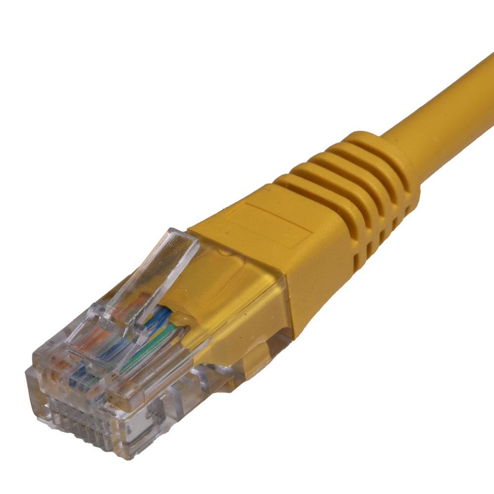 0.5M C5E FLUSH BOOTED PATCH LEAD/CORD YW