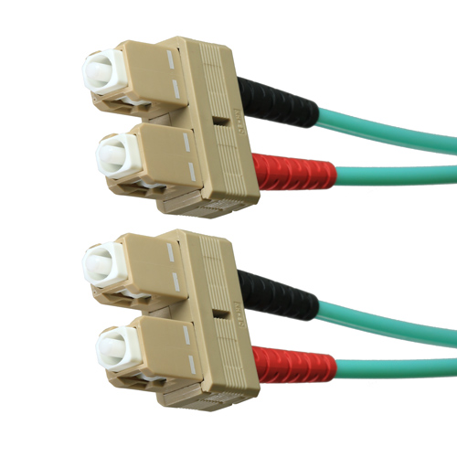 1.0m OM4 SC-SC DUPLEX FIBRE PATCH LEAD / CORD   