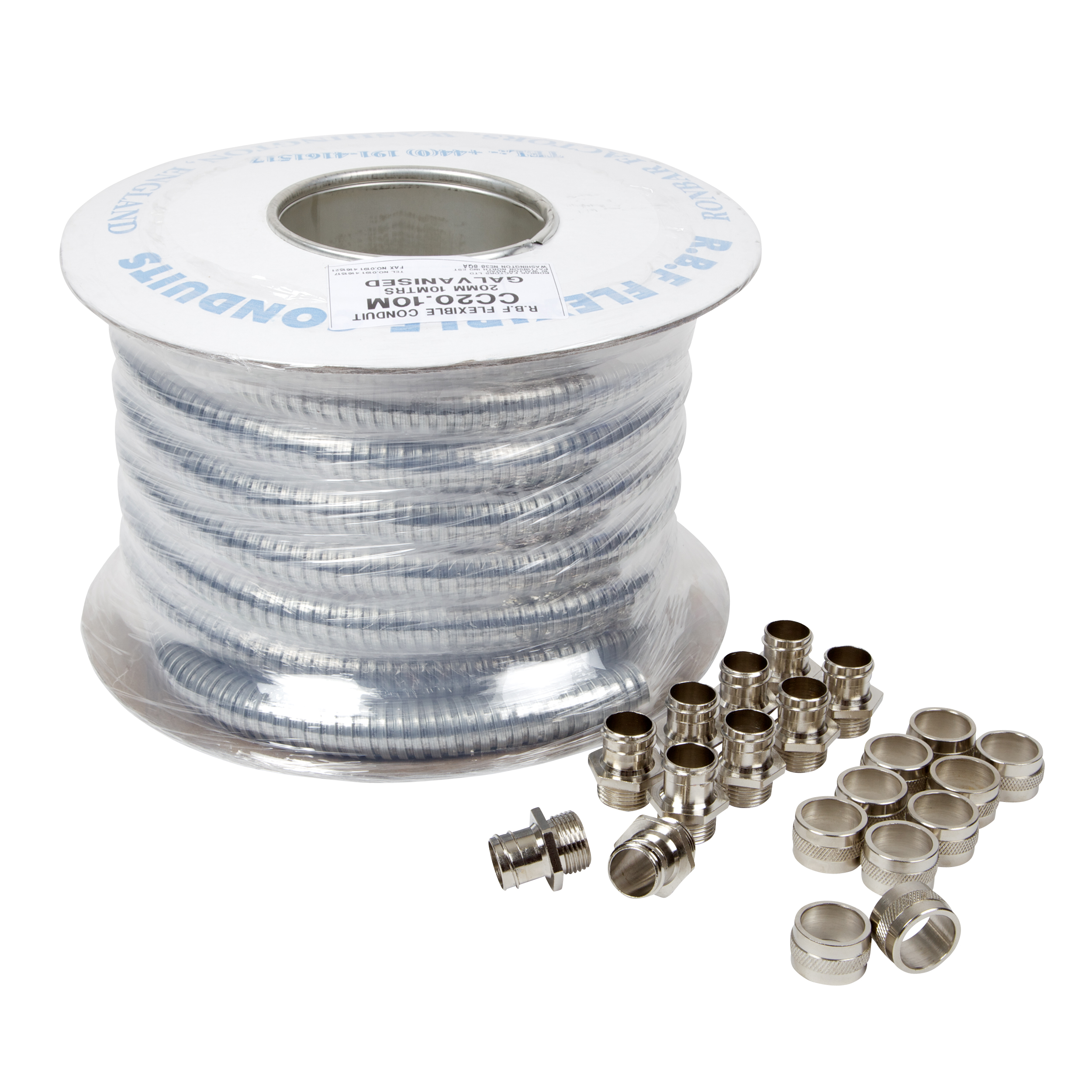 20MM GALVINSIED FLEXIBLE CONDUIT KIT 