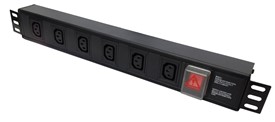 6 WAY HORIZONTAL IEC    PDU