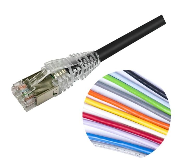 COMMSCOPE NETCONNECT CAT6A S/FTP PATCH LEAD 3.0M WH LSZH  
