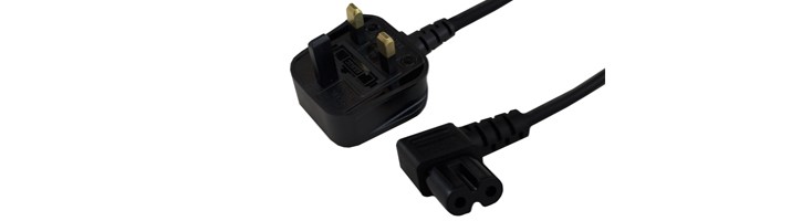 1.9M UK-RIGHT ANGLE FIG8 LEAD