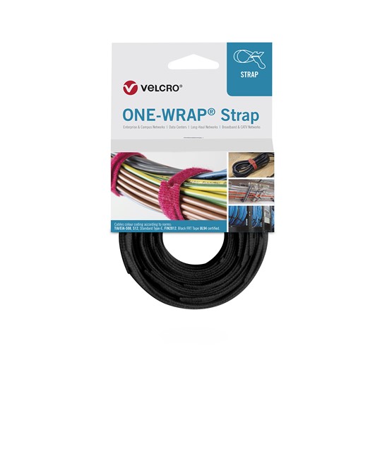 330MM VELCRO CABLE TIE BACK X25  