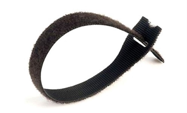 230MM VELCRO TIE BLACK     