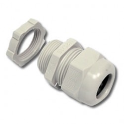 M16 CABLE GLAND GY + LOCKNUT