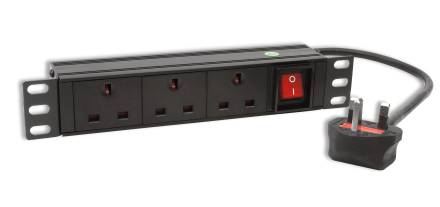 3WAY 10 HORIZONTAL PDU  TO 13 AMP PLUG